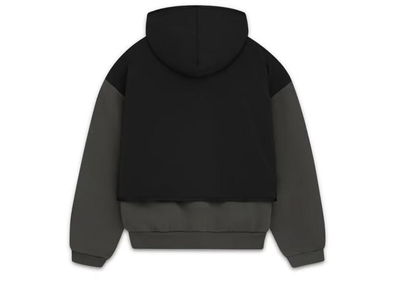 Fear of God Essentials Nylon Fleece Hoodie- "Ink/Jet Black"