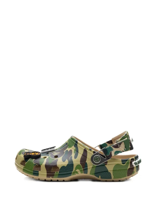 BAPE BLACK *A BATHING APE® x Crocs Classic "Chai" clogs