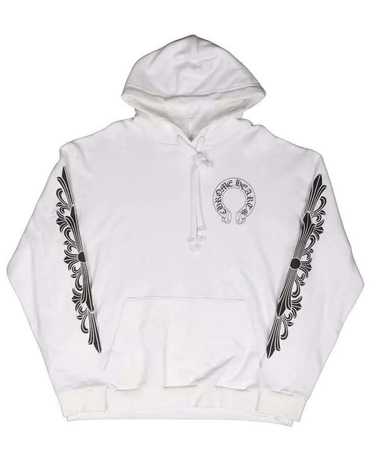 White Horseshoe Chrome Hearts Zip-Up