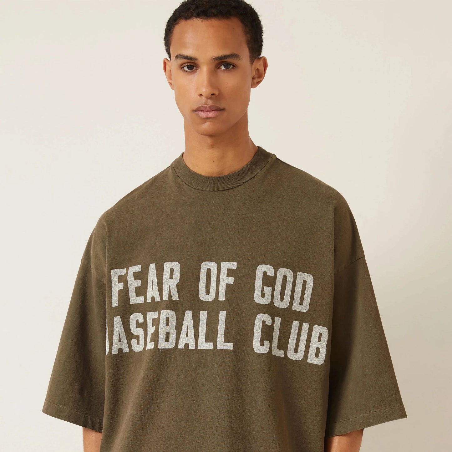 Fear of God Baseball Club Tee - "Faded Brown"