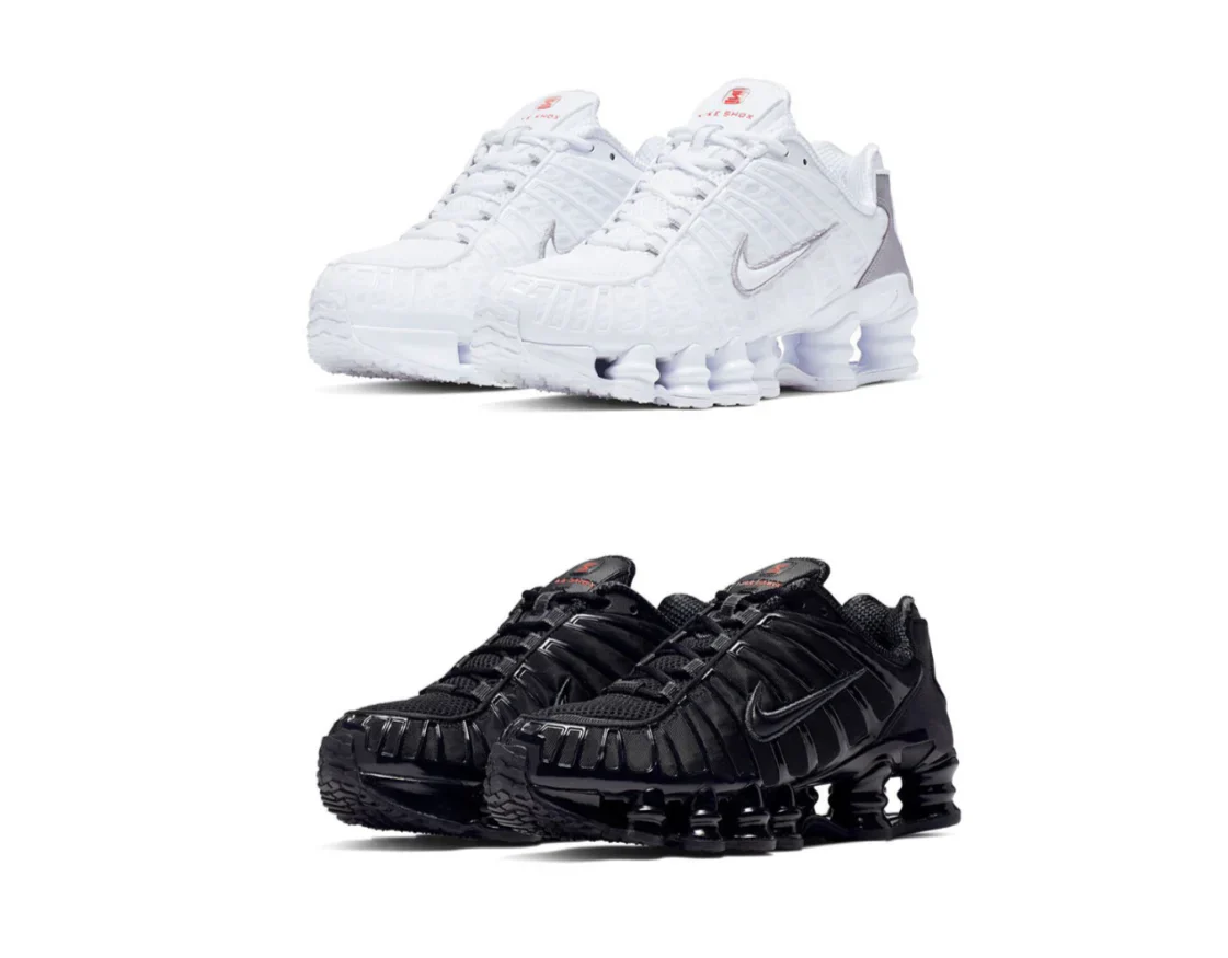 2x Nike Shox TL ( Black and White)
