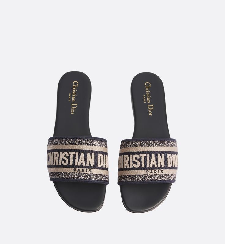 Christian Dior Oblique Jacquard Slides