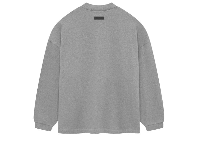 Fear of God Essentials Heavy Longsleeve - "Dark Heather Oatmeal"