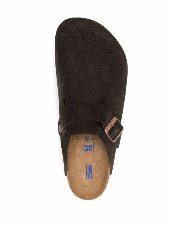 BIRKENSTOCK BOSTON SOFT FOOTBED SUEDE “BROWN”