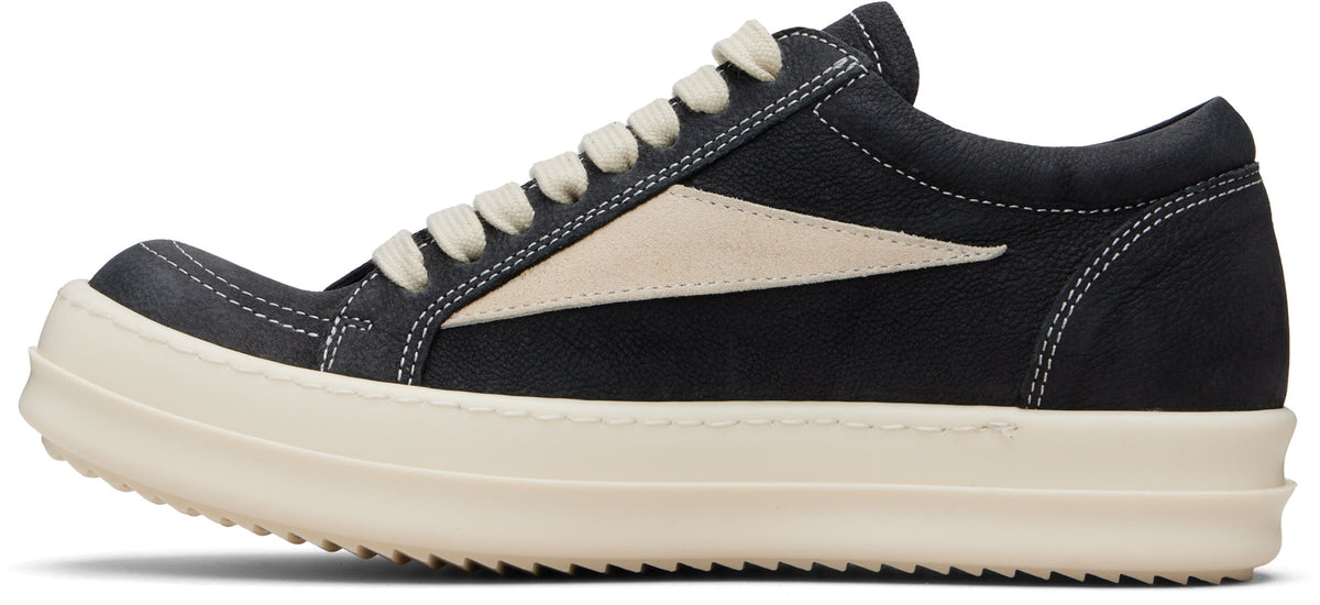RICK OWENS Black Temple Vintage Sneakers