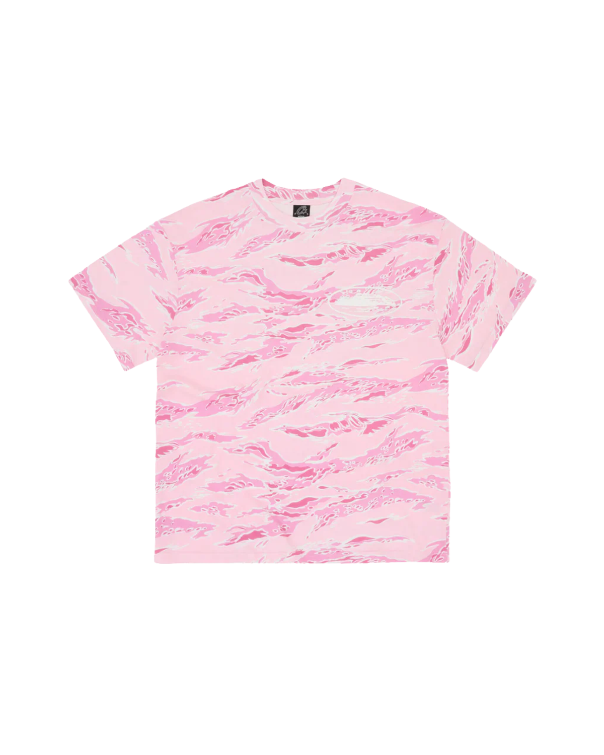 Corteiz Island Puff Print Tee - "Pink Tiger/Camo"