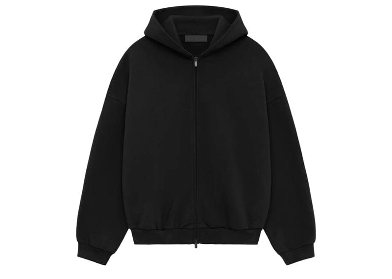 Fear of God Essentials Full zip Hoodie - "Black"