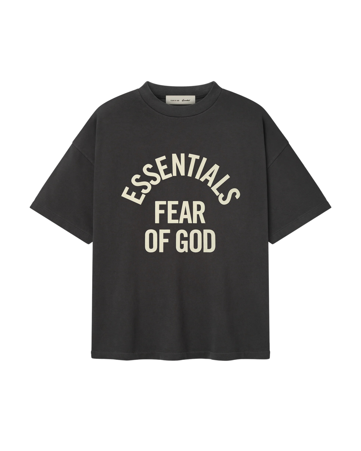 Fear Of God Essentials Campus 90s Short Sleeve Tee - "Faded Black"