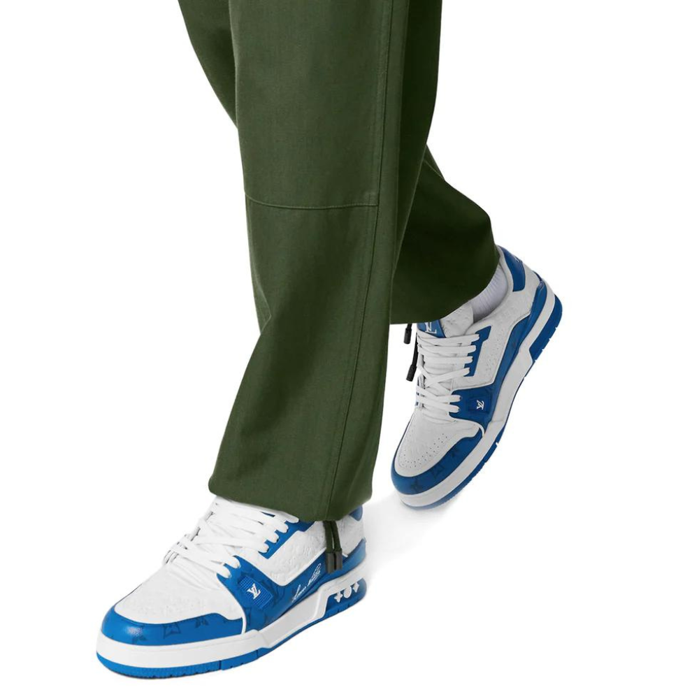 LOUIS VUITTON LV TRAINER '54' WHITE BLUE SNEAKER
