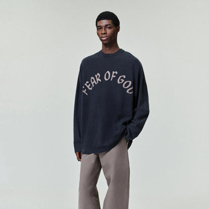 Fear Of God 'F OF G' Long Sleeve Tee - "Black"