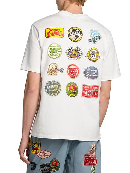 Amiri Station Patch T-Shirt - "White"
