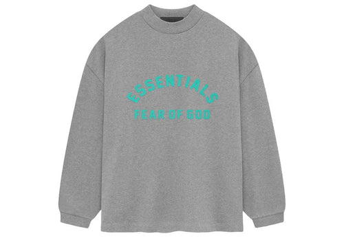 Fear of God Essentials Heavy Longsleeve - "Dark Heather Oatmeal"