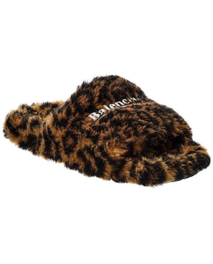 BALENCIAGA LEOPARD FAURY FOX SANDALS