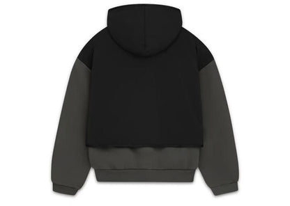 Fear of God Essentials Nylon Fleece Hoodie- "Ink/Jet Black"