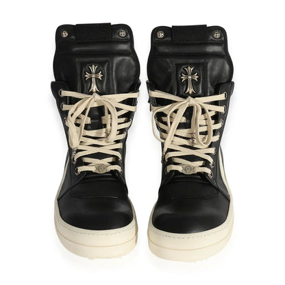 Chrome Hearts x Rick Owens Geobasket High Black