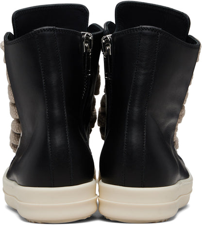 RICK OWENS Black Temple Jumbolace Sneakers