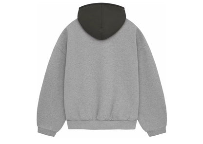 Fear of God Nylon Fleece Hoodie -"Dark Heather Oatmeal"