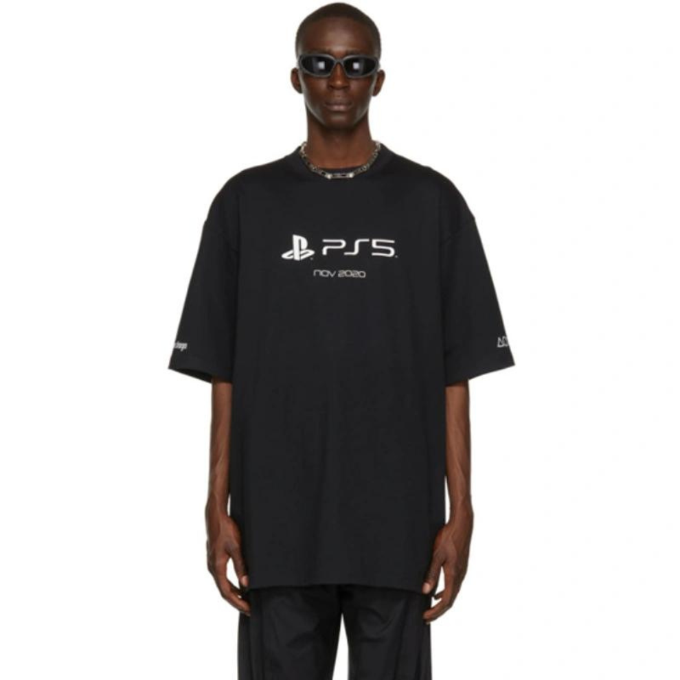 Balenciaga x PlayStation Boxy T-shirt Black