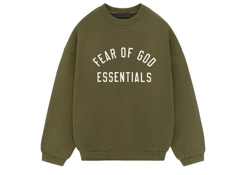 Fear of God Essentials Fleece Crewneck - "Military"