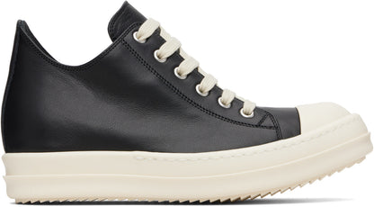 RICK OWENS Black Concordians Low Sneaks Sneakers
