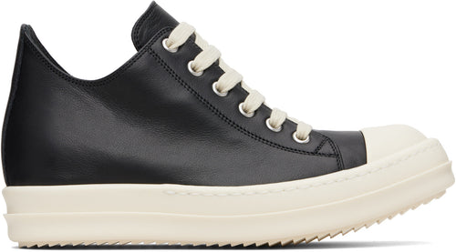 RICK OWENS Black Concordians Low Sneaks Sneakers