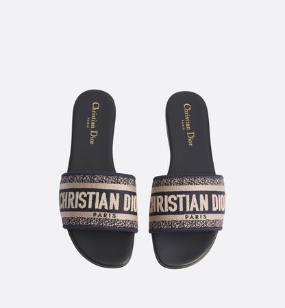 Christian Dior Oblique Jacquard Slides