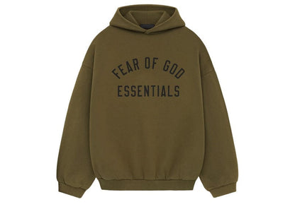 Fear of God Essentials Fleece Hoodie - "Olive"