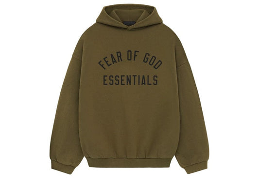 Fear of God Essentials Fleece Hoodie - "Olive"