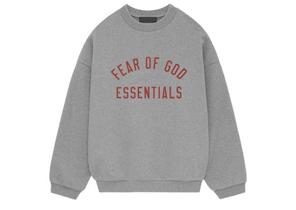 Fear of God Essentials Fleece Crewneck - "Dark Heather"