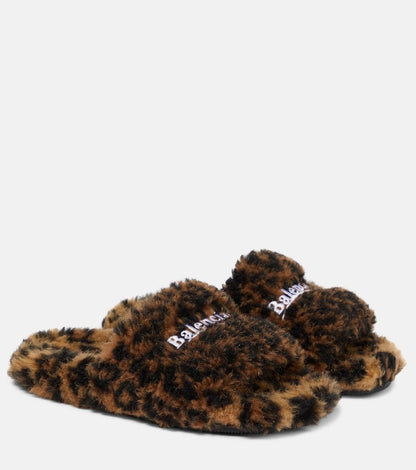 BALENCIAGA LEOPARD FAURY FOX SANDALS