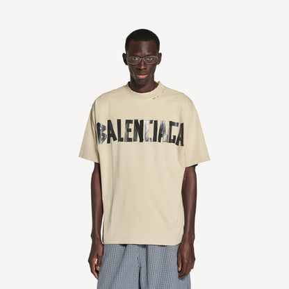 Balenciaga Tape Type T-shirt - "Beige"