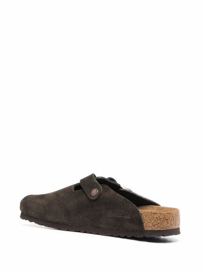 BIRKENSTOCK BOSTON SOFT FOOTBED SUEDE “BROWN”