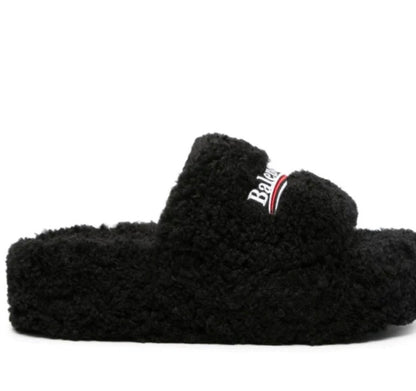 Balenciaga furry platform