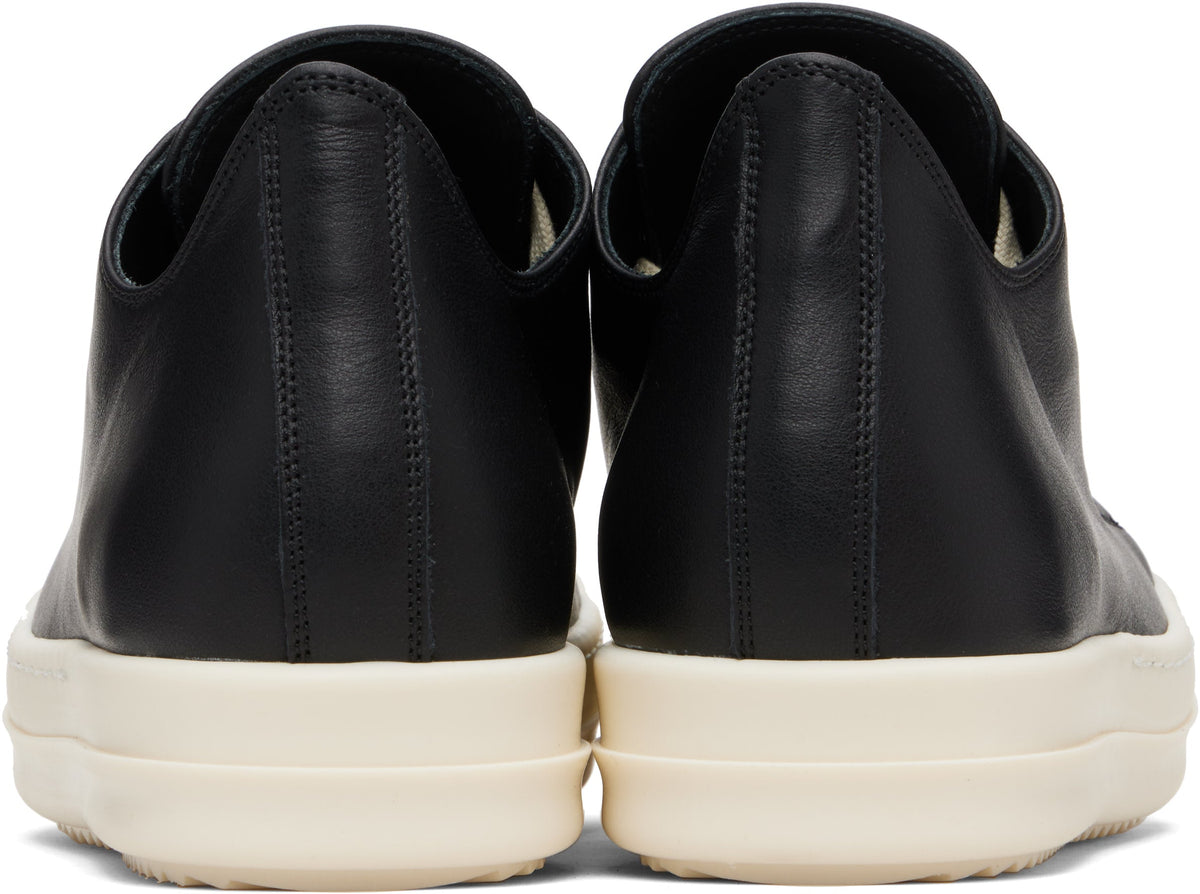 RICK OWENS Black Concordians Low Sneaks Sneakers
