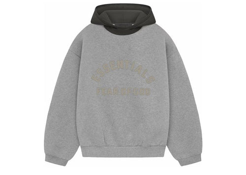 Fear of God Nylon Fleece Hoodie -"Dark Heather Oatmeal"