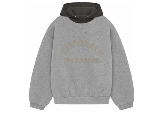 Fear of God Nylon Fleece Hoodie -"Dark Heather Oatmeal"