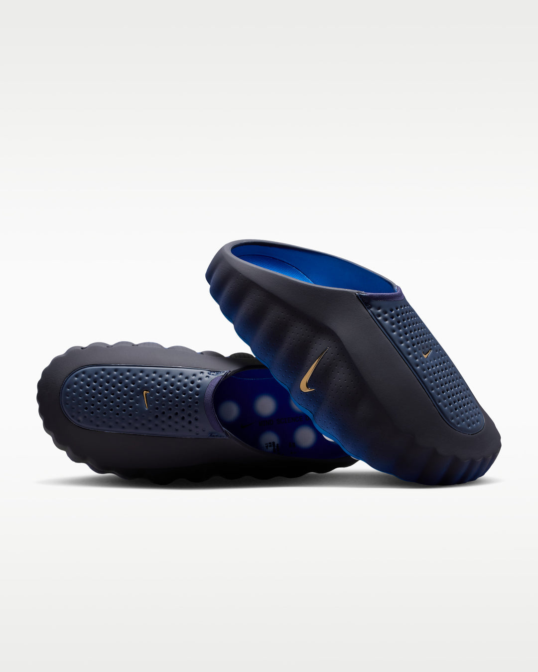 NIKE MIND 001 MEN'S PREGAME MULES “BLACKENED BLUE”