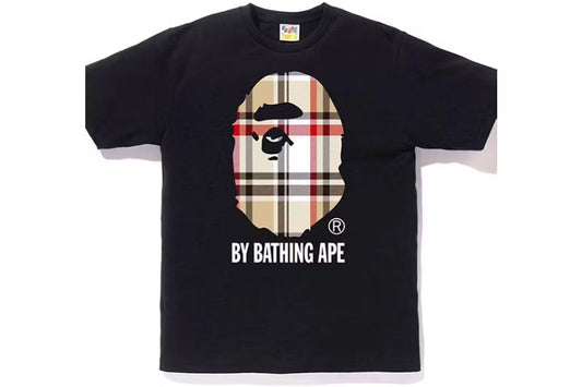 Black Bape A Bathing Ape Check By Bathing Tee