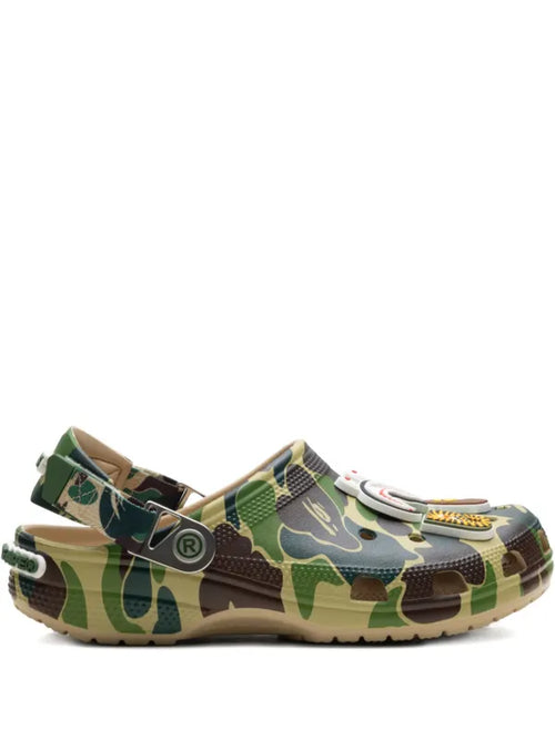 BAPE BLACK *A BATHING APE® x Crocs Classic "Chai" clogs