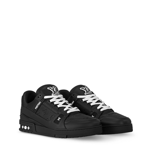 LOUIS VUITTON LV TRAINER WHITE BLACK FULLY BOXED