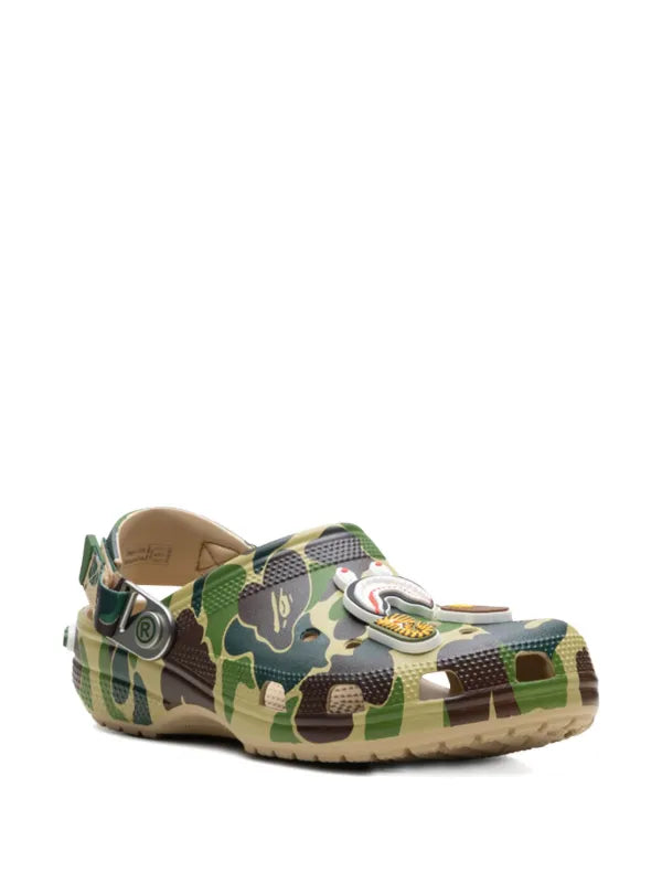 BAPE BLACK *A BATHING APE® x Crocs Classic "Chai" clogs
