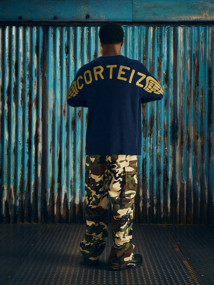 Corteiz Wings Waffle Thermal - "Navy"