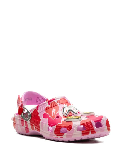 BAPE BLACK *A BATHING APE® x Crocs Classic "Carnation" clogs