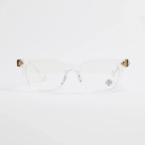 Chrome Hearts Cox Ucker Transparent Frames Clear & Gold