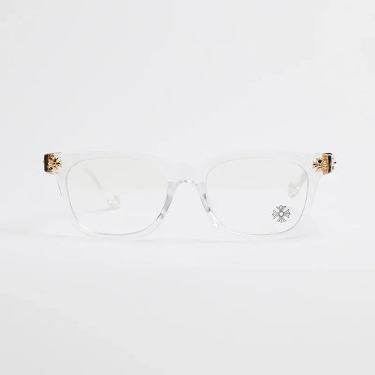 Chrome Hearts Cox Ucker Transparent Frames Clear & Gold