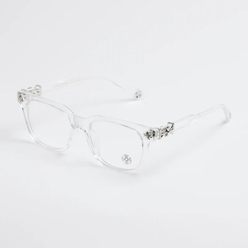 Chrome Hearts Cox Ucker Transparent Frames Clear & Silver