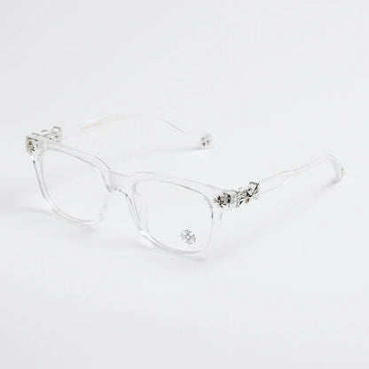 Chrome Hearts Cox Ucker Transparent Frames Clear & Silver