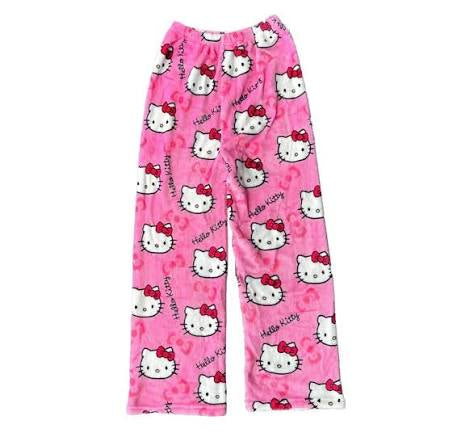 Super comfortable pink hello kitty pyjama pants