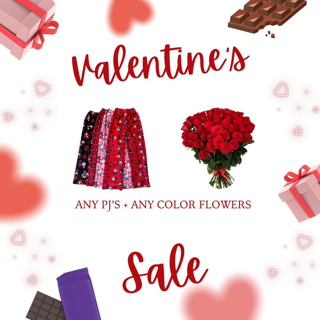 Any Matching Pjs + Any Glitter Roses