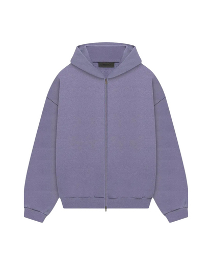 Fear of God Essentials Heavy Fleece Full Zip Hoodie - "Lavender"